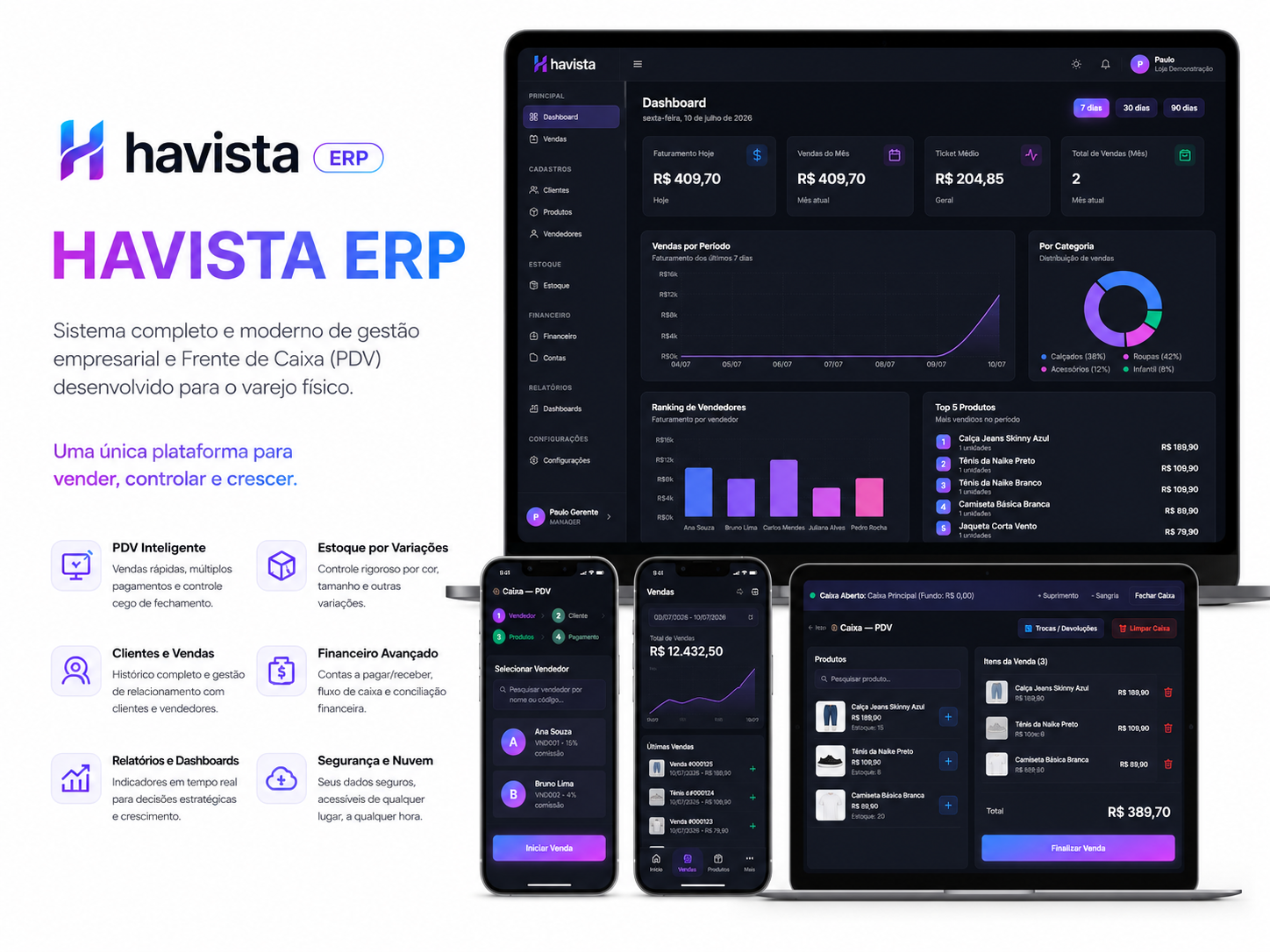Havista ERP Mockup